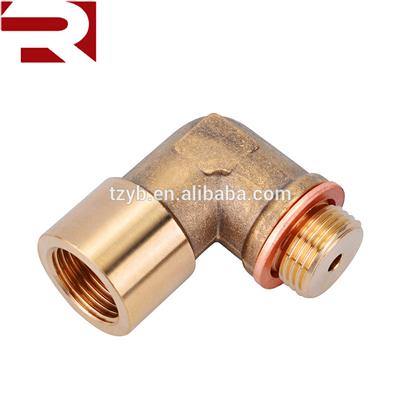 90degree M18x1.5 O2 Lambda Sensor Oxygen Sensor Extender Spacer For Decat Hydrogen Brass