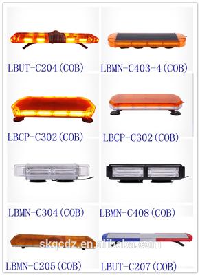 COB Mini Amber & White Emergency Vehicle Ambulance Truck Strobe warning Light Bar