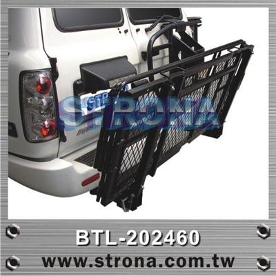 high quality Black Foldable Tail Loader With 2 Hitch Receiver