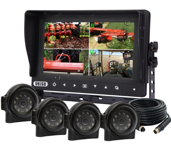 IP68 Waterproof Quad Monitor Camera System 