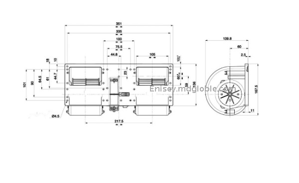 Blower B8140/24V;B8180/12V