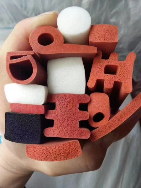 Silicone foam strip