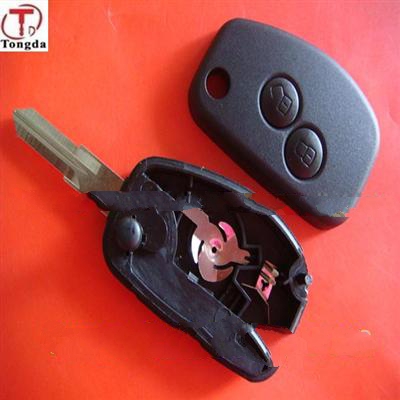 TD Modified Key Shell For Renault 2 Button VAC102 Key Blade