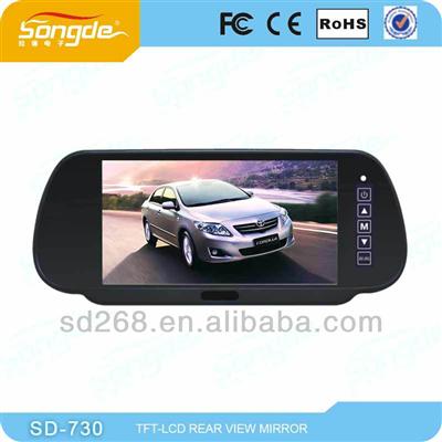 Cheap 7'' car tft lcd rear view mirror monitor