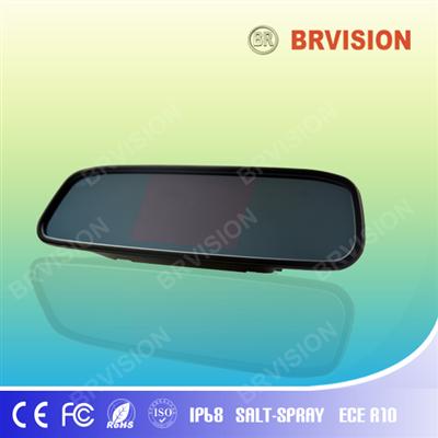 4.3 inch clip on car rear view mirror monitor