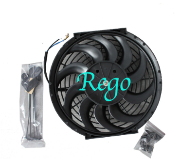 12 Volt Universal Automotive Radiator Cooling Fans 12 Inch Black Color